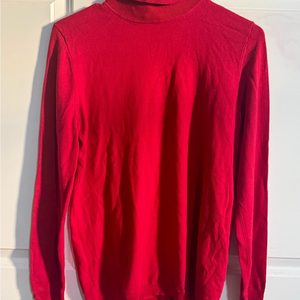 Talbots Women's Red Turtleneck Sweater
